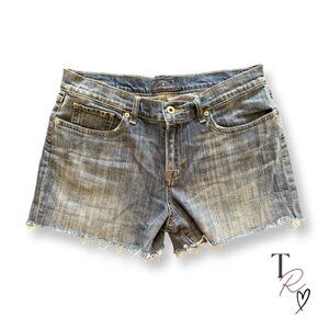 Lucky Brand The Bermuda Cutoff Denim Jean Shorts Distressed Size 10 US 30